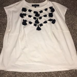 Eloquii Embellished White T-shirt